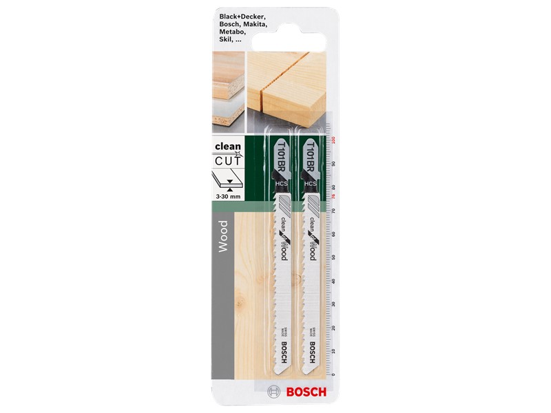 List za vbodno žago Bosch T 101 BR Clean for Wood, HCS, 100mm, 2609256724